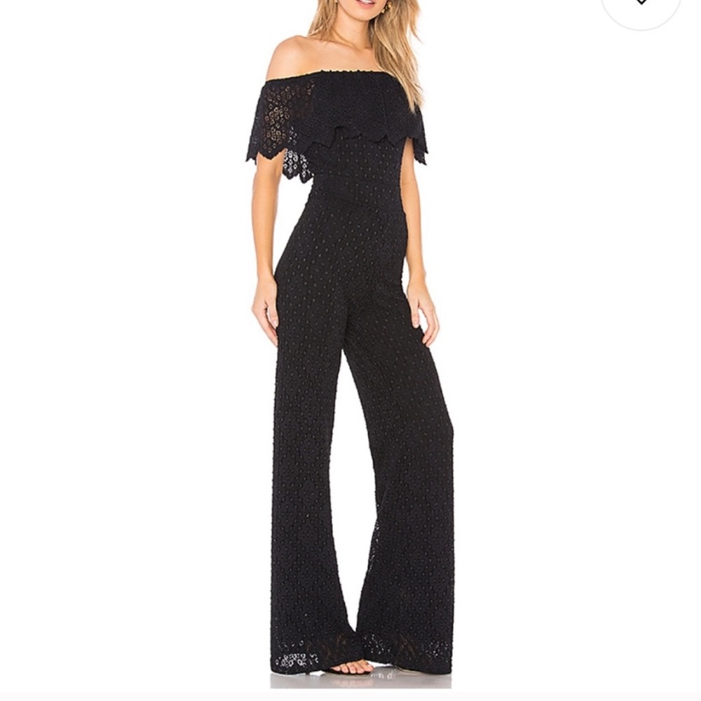 Nightcap Positano Jumpsuit in Black